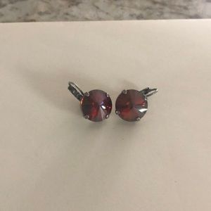 Sabika dark orange/red earrings